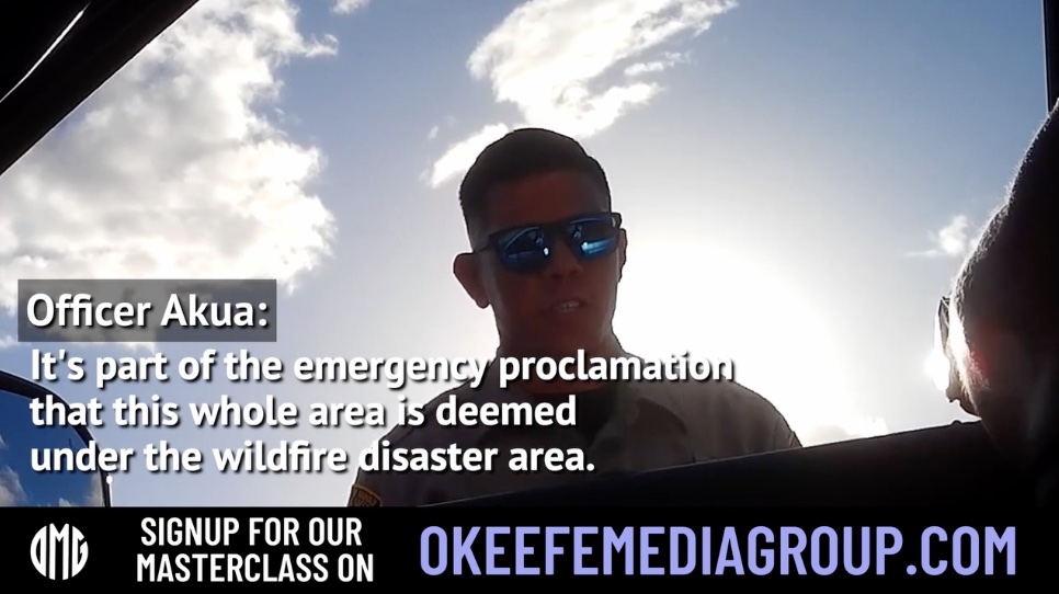 OMG’s James O’Keefe Exposes Hawaii Gov’s Ban on Public Photography in Lahaina